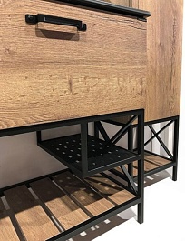 Comforty Тумба с раковиной Бредфорд 75 дуб темный – фотография-5